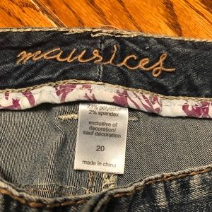 Maurice’s Jeans Capri Length Size 20